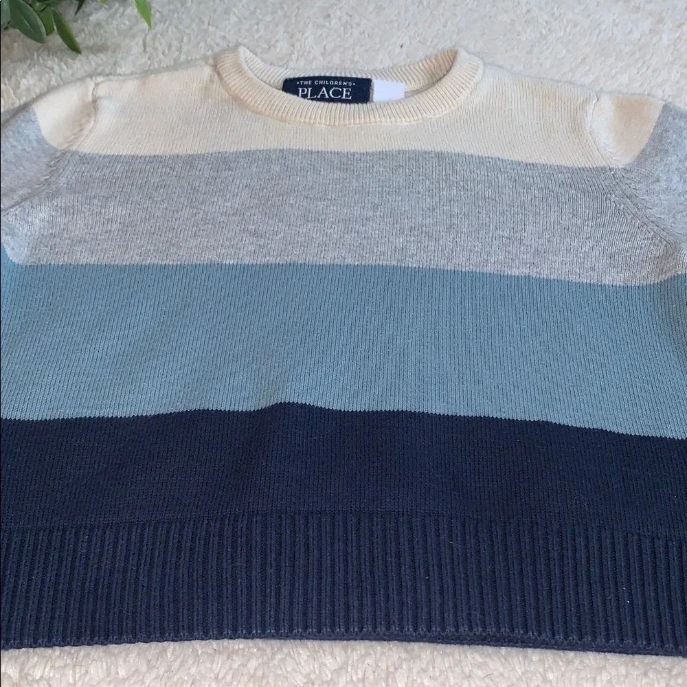 Children’s Place Blue Gray Sweater 18-24M EUC Crewneck